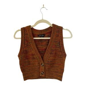 For Love & Lemons HELENA CROP SWEATER VEST Size M